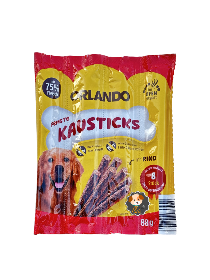 قیمت تشویقی مدادی سگ اورلاندو با طعم گوشت ۸ عددی ـ ORLANDO KAUSTICKS MIT RIND