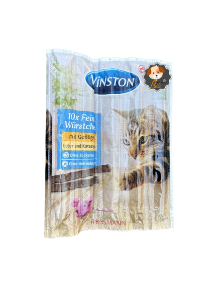 قیمت تشویقی مدادی گربه وینستون با طعم مرغ و جگر ۱۰ عددی ـ WINSTON CAT TREATS STICK WITH POULTY & LIVER & CAT GRASS
