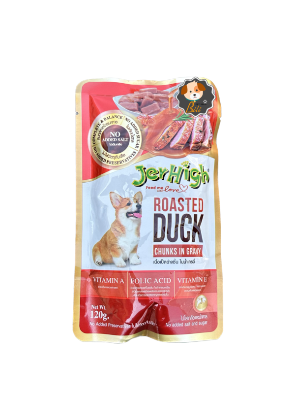 قیمت پوچ سگ جرهای با طعم گوشت اردک ۱۲۰ گرمی ـ JERHIGH WET DOG DUCK 120 GR