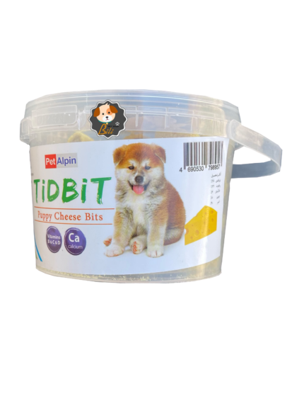 قیمت تشویقی سطلی توله سگ تید بیت با طعم پنیر ۱۸۰ گرمی ـ TID BIT PUPPY CHEESE BITS 180 GR