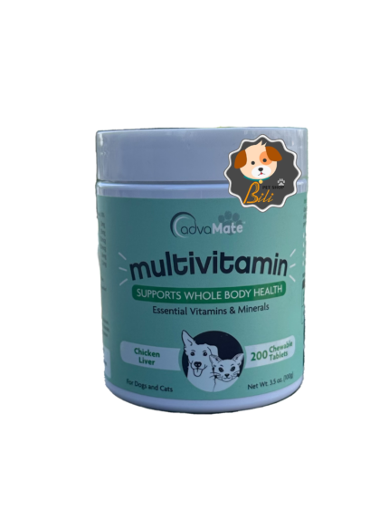 قیمت قرص مولتی ویتامین سگ و گربه ادواکر آمریکا ۲۰۰ عددی ـ CADVAMATE MULTIVITAMIN FOR DOG AND CAT 200 PCS