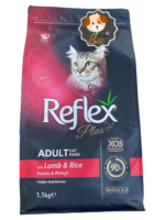 قیمت غذای خشک گربه بالغ رفلکس پلاس با طعم بره و برنج ۱/۵ کیلویی ـ REFLEX PLUS ADULT CAD FOOD WITH LAMB & RICE 1/5 KG