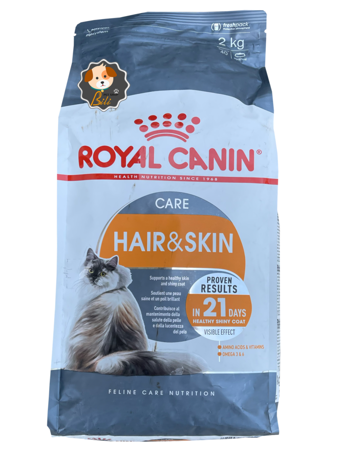 قیمت غذای خشک پوست و مو گربه رویال کنین ۲ کیلویی ـ ROYAL CANIN HAIR & SKIN 2 KG