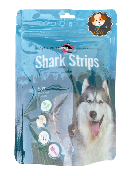 قیمت تشویقی سگ هاپو میل استریپ کوسه ماهی ۵۰ گرمی ـ HAAPOO MEAL DOG TREAT SHARK STRIPS 50 GR 