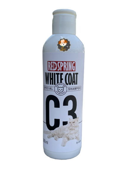قیمت شامپو رد اسپرینگ مخصوص گربه با موهای روشن ۲۵۰ میل ـ REDSPRING WHITE COAT SHAMPOO 250 ML