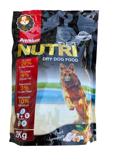 قیمت غذای خشک سگ نوتری پت ۲۹ درصد پروتئین ۲ کیلویی ـ NUTRI PET PREMIUM 29 PERCENT DRY DOG FOOD 2 KG