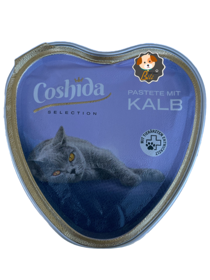 قیمت ووم قلبی گربه کوشیدا با طعم گوشت بره ۸۵ گرمی ـ COSHIDA PASTETE MIT KALB 85 GR