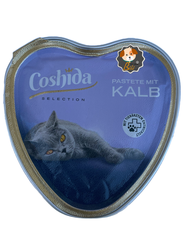 قیمت ووم قلبی گربه کوشیدا با طعم گوشت بره ۸۵ گرمی ـ COSHIDA PASTETE MIT KALB 85 GR
