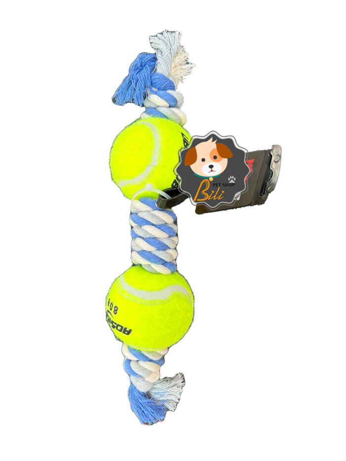 قیمت اسباب بازی سگ و گربه نینا پت مدل توپ دوسر و طناب ـ NINA PET DOG & CAT TOY BALL MODEL
