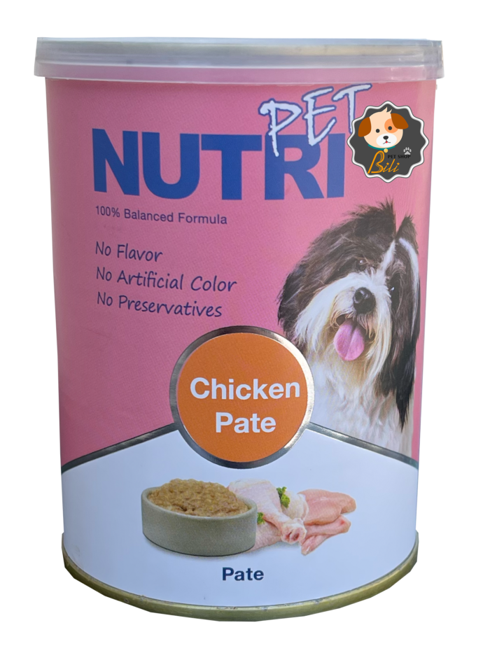 قیمت کنسرو سگ نوتری با طعم مرغ ۴۰۰ گرمی _ NUTRI PET WITH CHICKEN PATE 400 GR