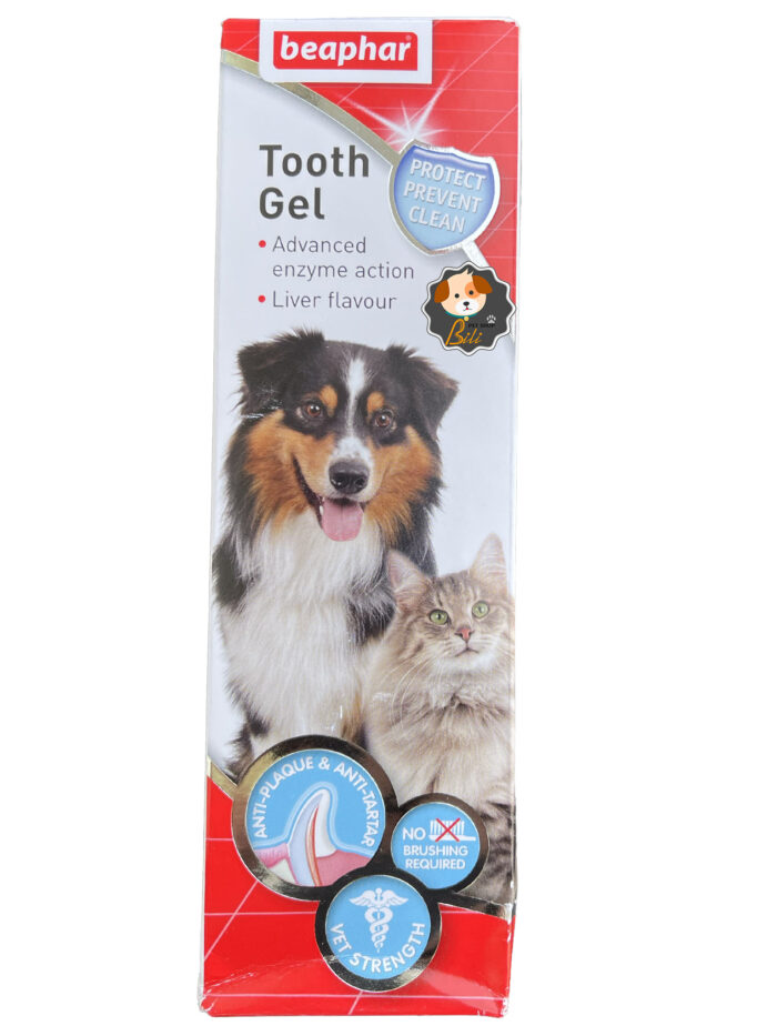 قیمت ژل دندان سگ و گربه بیفار با طعم جگر ۱۰۰ گرمی ـ BEAPHAR TOOTH GEL LIVER 100 GR