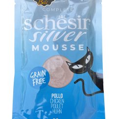 قیمت پوچ گربه شسیر سیلور با طعم مرغ بدون غلات ۸۰ گرمی ـ SCHESIR SILVER MOUSSE COMPLETE CHICKEN 80 GR