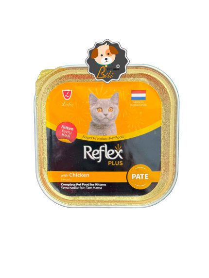 قیمت ووم بچه گربه رفلکس پلاس با طعم مرغ مدل پته ۸۵ گرمی ـ REFLEX PLUS KITTEN FOOD WITH CHIKEN PATE 85 GR