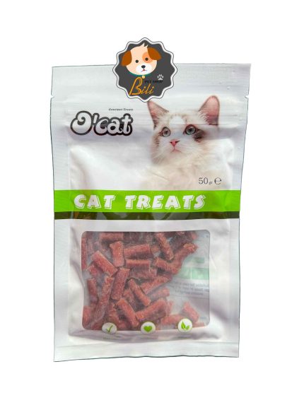 قیمت تشویقی گربه اوکت با طعم ماهی تن ۵۰ گرمی ـ O'CAT CAT TREAT WITH TUNA FISH 50 GR