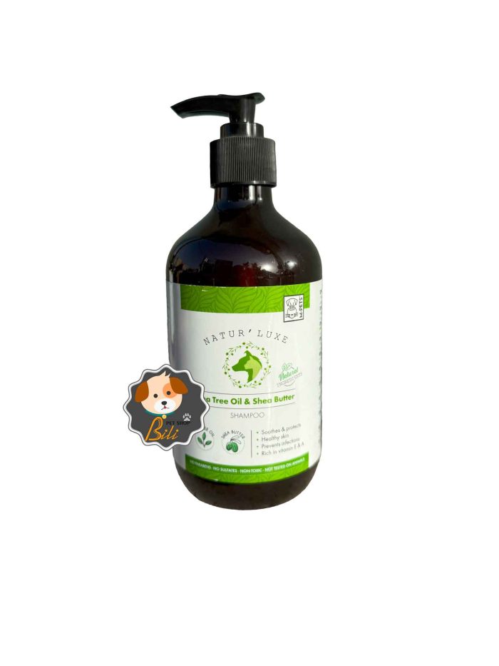 قیمت شامپو سگ و گربه ام پتس حاوی روغن درخت چای ۵۰۰ میل ـ M-PETS NATURAL TEA TREE OIL & SHEA BUTTER  DOG & CAT SHAMPOO 500 ML
