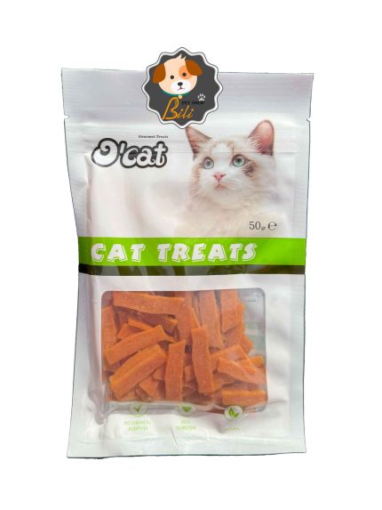 قیمت تشویقی گربه اوکت با طعم ماهی سالمون ۵۰ گرمی ـ O'CAT CAT TREAT WITH SALMON 50 GR