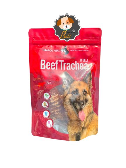 قیمت تشویقی سگ هاپو میل نای کامل گاو ۳ عددی ـ HAAPOO MEAL BEEF TRACHEA FULL 3 PCS