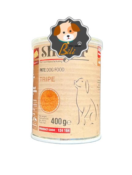 قیمت کنسرو سگ بالغ شایر با طعم سیرابی ۴۰۰ گرمی ـ SHAYER PATE DOG FOOD TRIPE 400 GR