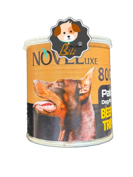 قیمت کنسرو سگ بالغ نوول با طعم گوشت و سیرابی ۸۰۰ گرمی ـ NOVEL PATE FOOD BEEF & TRIPE 800 GR