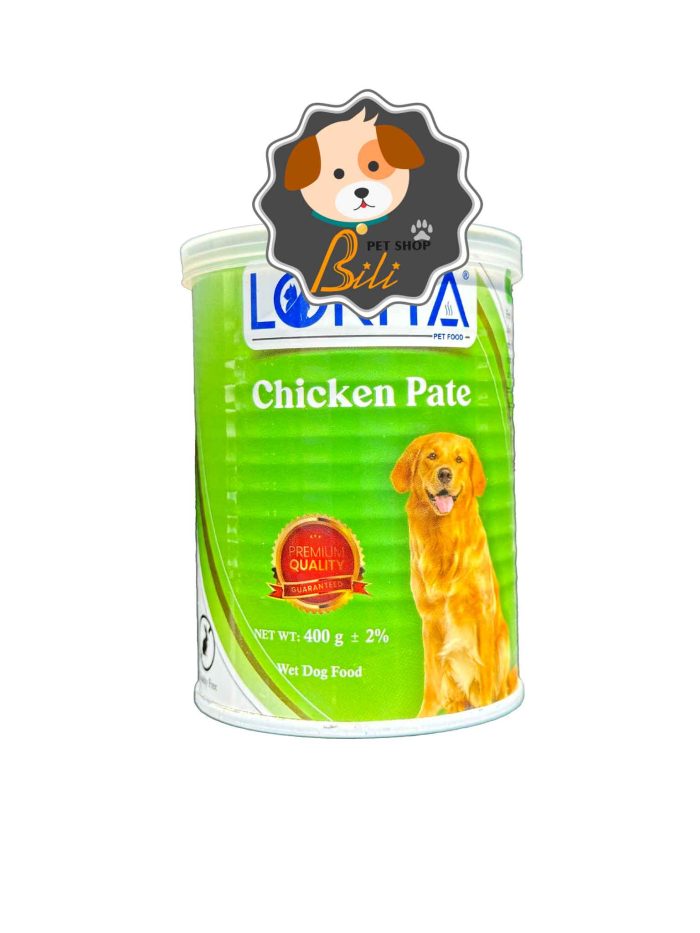 قیمت کنسرو سگ بالغ لوریتا با طعم ریه مرغ ۴۰۰ گرمی ـ LORITA DOG CHICKEN  PATE 400 GR
