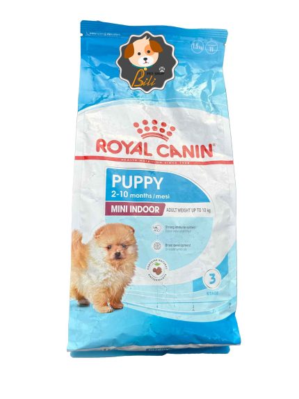 قیمت غذای خشک توله سگ رویال کنین مینی ایندور پاپی ۱.۵ کیلویی ـ ROYAL CANIN MINI INDOOR PUPPY 1.5 KG