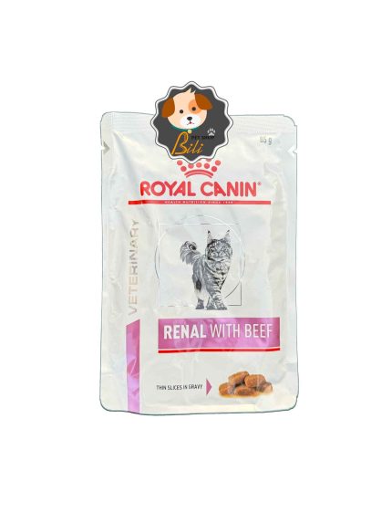 قیمت پوچ گربه رویال کنین رنال با طعم گوشت ۸۵ گرمی ـ ROYAL CANIN RENAL WITH BEEF 85 GR