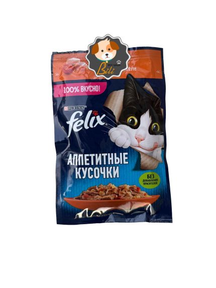 قیمت پوچ گربه فلیکس با طعم مرغ و گوجه فرنگی ۸۵ گرمی ـ FELIX PURINA CHICKEN & TOMATO 85 GR