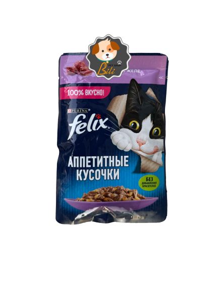 قیمت پوچ گربه فلیکس با طعم گوشت بره ۸۵ گرمی ـ FELIX PURINA LAMB 85 GR