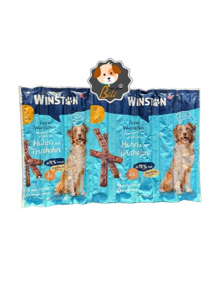 قیمت تشویقی مدادی سگ وینستون با طعم مرغ و بوقلمون ۸ عددی ـ WINSTON STICK CHICKEN & TURKEY 8 PCS