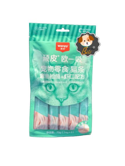 قیمت بستنی گربه ونپی با طعم ماهی تن و میگو ۵ عددی ـ WANPY CAT TREAT TUNA & SCALLOP
