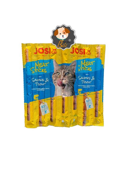 قیمت تشویقی مدادی گربه جوسرا با طعم ماهی سالمون ۷ عددی ـ JOSERA JOSI CAT MEAT STICKS SALMON 7 PCS