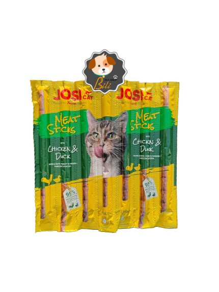 قیمت تشویقی مدادی گربه جوسرا با طعم مرغ و اردک ۷ عددی ـ JOSERA JOSI CAT MEAT STICKS CHICKEN & DUCK 7 PCS
