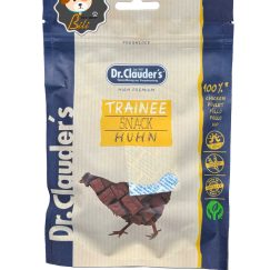 قیمت تشویقی تکه ای نرم سگ دکتر کلادرز با طعم مرغ ۸۰ گرمی _ DR.CLAUDERS TRAINEE SNACK HUHN 80 GR