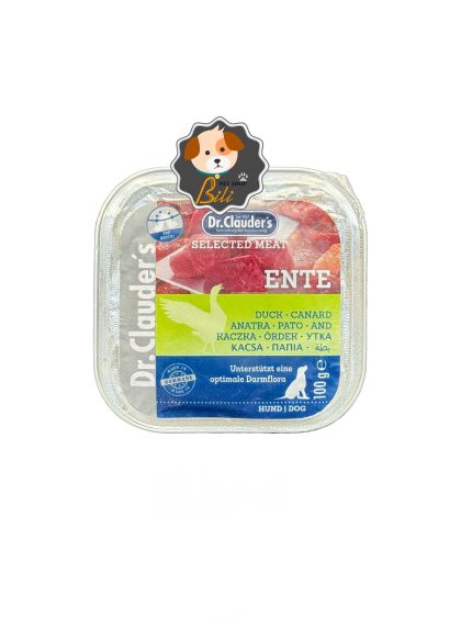 قیمت ووم سگ دکتر کلادرز با طعم اردک ۱۰۰ گرمی _ DR.CLAUDERS DUCK PATE 100 GR