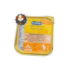 قیمت ووم گربه دکتر کلادرز طعم مرغ ۱۰۰ گرمی ـ Dr. Clauder’s Chicken Flavour Cat Pouch – 100 g