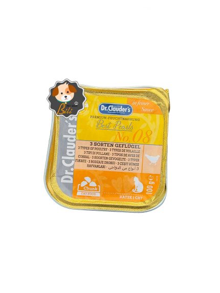 قیمت ووم گربه دکتر کلادرز طعم مرغ ۱۰۰ گرمی ـ Dr. Clauder’s Chicken Flavour Cat Pouch – 100 g