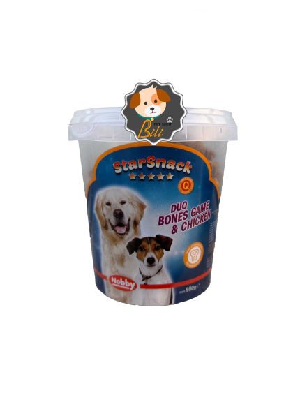 قیمت تشویقی سطلی نوبی مدل استخوان با طعم مرغ ۵۰۰ گرمی ـ Nobby StarSnack Mini Bones Mix – Bucket of Dog Treats 500g 